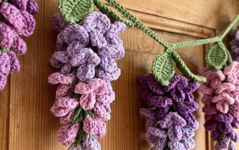 5 Crochet Wisteria Door Garland Free Patterns