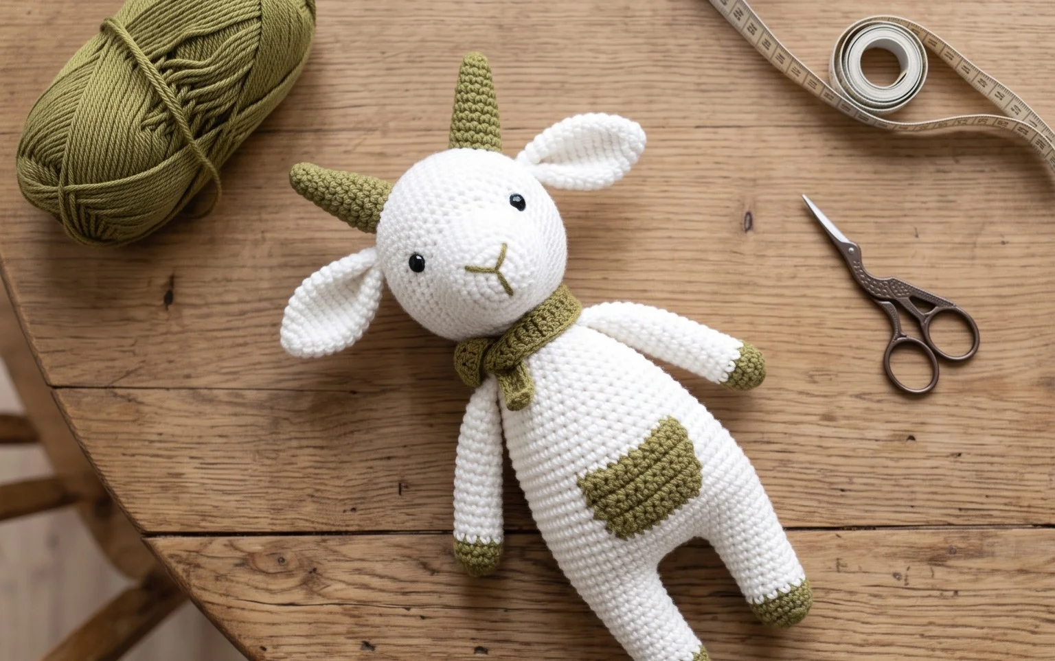 Amigurumi Ziege häkeln: Kostenlose Anleitung für Anfänger