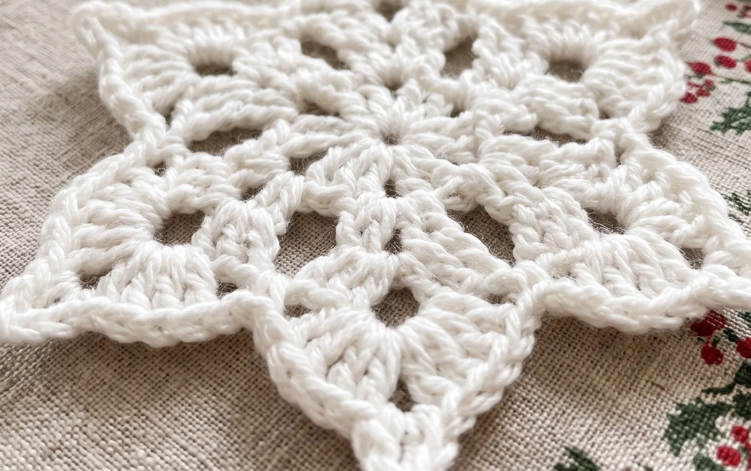 Crochet Snowflake Motif For Beginners - We Love Crochet