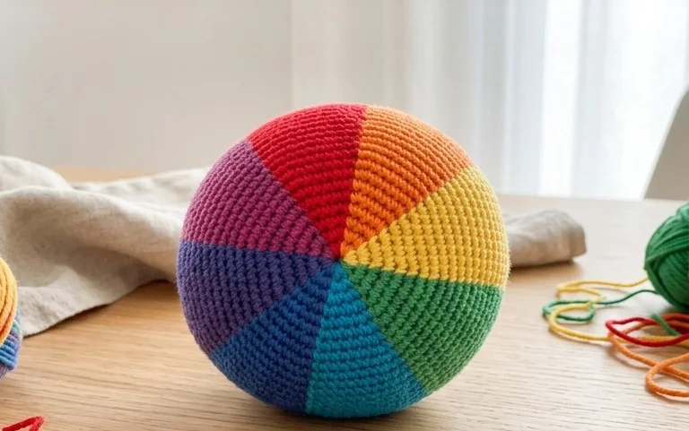 Greifling häkeln in Regenbogenfarben: Einfache Anleitung