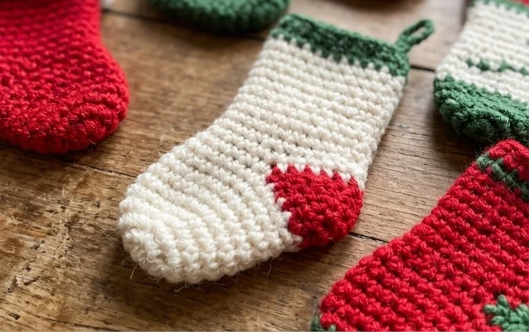 Mini Crochet Stockings | Jen Hayes Creations