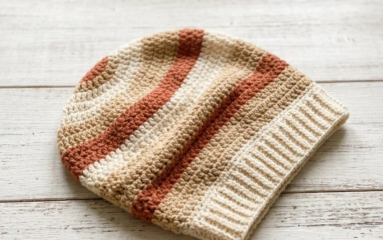 Lockere Slouch Hat häkeln: Einfache Anleitung für jeden Tag