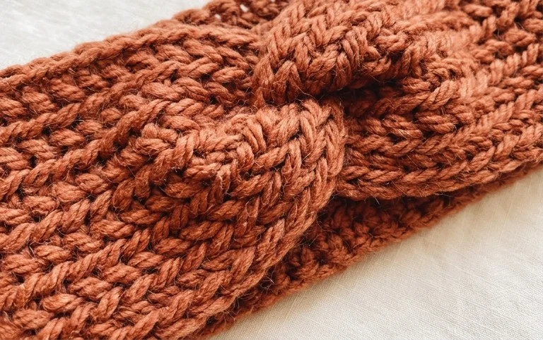 Crochet this headband in 25 minutes – Free pattern and video - CJ Design Blog