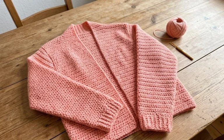 Robin Sleeved Wrap häkeln: Einfache Schritt für Schritt Anleitung