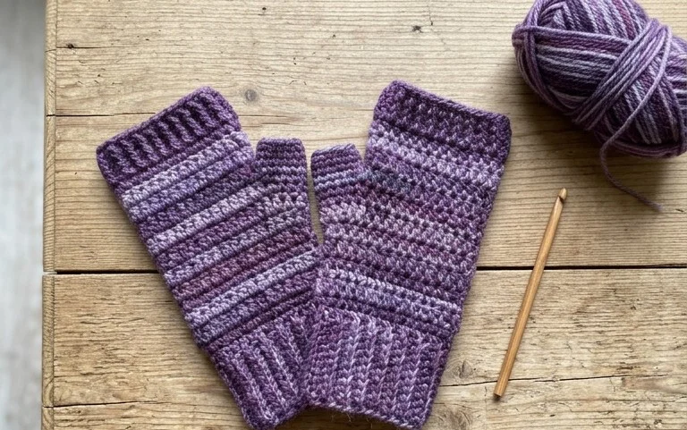 Fingerlose Handschuhe häkeln: Anleitung & Ideen für Anfänger
