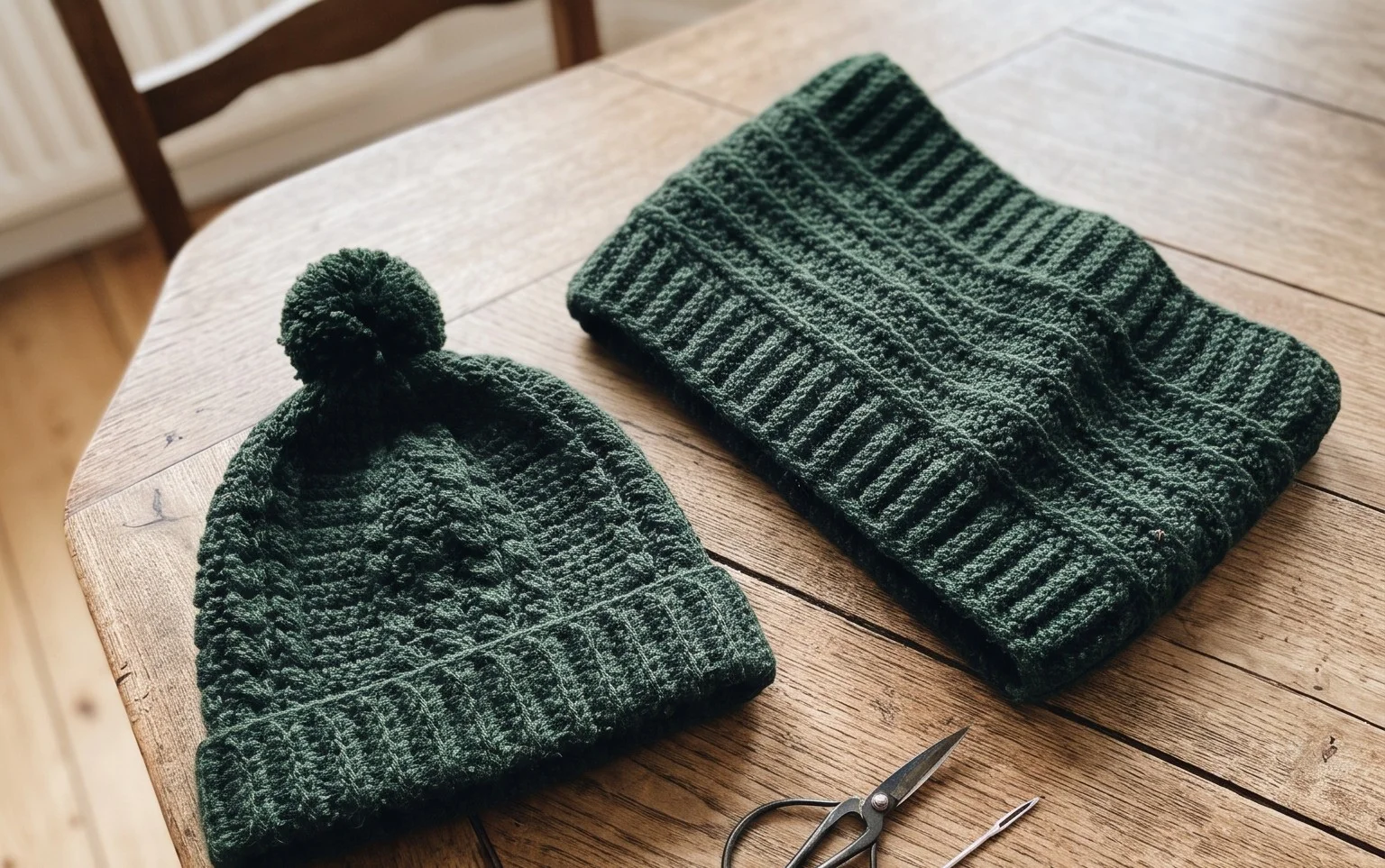 Rustic Pines Beanie und Cowl – Kostenlose Anleitung