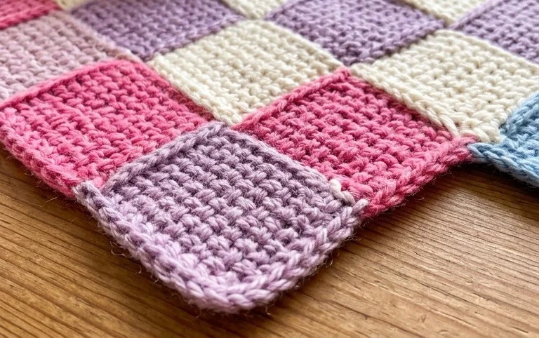 Tunisian Entrelac Crochet Stitch Pattern