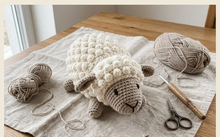 Einfaches Lamm-Amigurumi häkeln: Anleitung für Anfänger